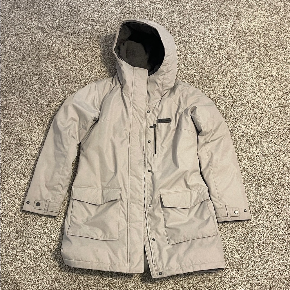 Women's Columbia  Gray Hooded Parka
